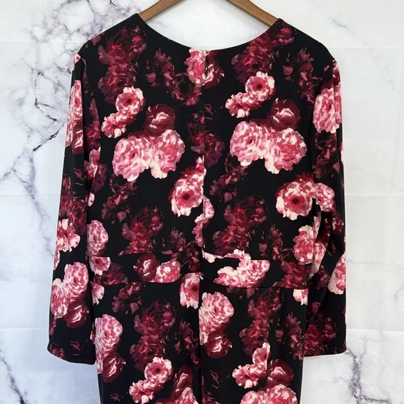 TORRID Maxi Studio Knit Hi-Low Dress Multi Floral Size 20 - Picture 14 of 16